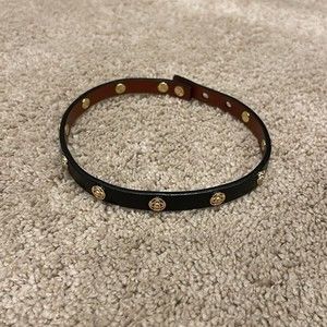Black with gold chocker necklace